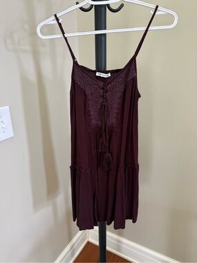 American Eagle Outfitters | Dresses | American Eagle Size M Ruched Crochet  Sweater Mini Dress Cover Up Coral Pink | Poshmark